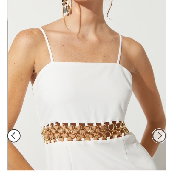 Francesca’s Carey Chain Waist Gothic Mini Dress - Picture 4 of 7